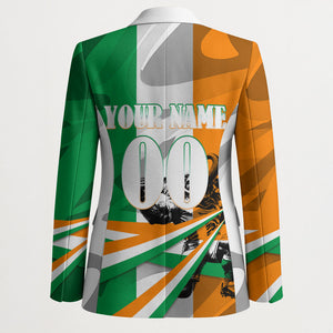 Personalized Ivory Coast Football Elephant Champion Blazer Cote d Ivoire Flag Colors Heritage