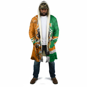 Personalized Ivory Coast Football Elephant Champion Cloak Cote d Ivoire Flag Colors Heritage