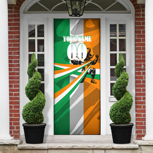 Personalized Ivory Coast Football Elephant Champion Door Cover Cote d Ivoire Flag Colors Heritage