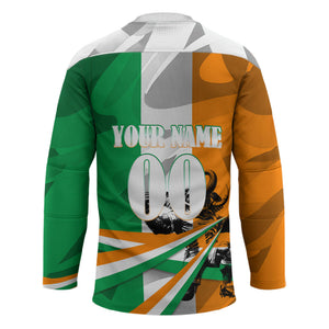 Personalized Ivory Coast Football Elephant Champion Hockey Jersey Cote d Ivoire Flag Colors Heritage