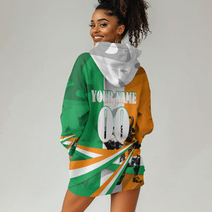 Personalized Ivory Coast Football Elephant Champion Hoodie Dress Cote d Ivoire Flag Colors Heritage