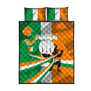 Personalized Ivory Coast Football Elephant Champion Quilt Bed Set Cote d Ivoire Flag Colors Heritage