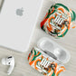 Personalized Ivory Coast Football AirPods Case Les Elephants Swirl Pattern Heritage Mascot Art