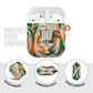 Personalized Ivory Coast Football AirPods Case Les Elephants Swirl Pattern Heritage Mascot Art