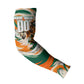Personalized Ivory Coast Football Arm Sleeves Les Elephants Swirl Pattern Heritage Mascot Art