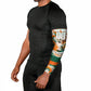 Personalized Ivory Coast Football Arm Sleeves Les Elephants Swirl Pattern Heritage Mascot Art