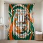 Personalized Ivory Coast Football Bathroom Set Les Elephants Swirl Pattern Heritage Mascot Art