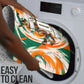 Personalized Ivory Coast Football Bathroom Set Les Elephants Swirl Pattern Heritage Mascot Art