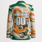Personalized Ivory Coast Football Blazer Les Elephants Swirl Pattern Heritage Mascot Art