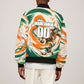 Personalized Ivory Coast Football Bomber Jacket Les Elephants Swirl Pattern Heritage Mascot Art