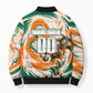 Personalized Ivory Coast Football Bomber Puffer Jacket Les Elephants Swirl Pattern Heritage Mascot Art