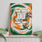 Personalized Ivory Coast Football Canvas Wall Art Les Elephants Swirl Pattern Heritage Mascot Art