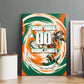Personalized Ivory Coast Football Canvas Wall Art Les Elephants Swirl Pattern Heritage Mascot Art