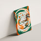 Personalized Ivory Coast Football Canvas Wall Art Les Elephants Swirl Pattern Heritage Mascot Art