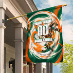 Personalized Ivory Coast Football Garden Flag Les Elephants Swirl Pattern Heritage Mascot Art