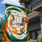 Personalized Ivory Coast Football Garden Flag Les Elephants Swirl Pattern Heritage Mascot Art