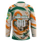 Personalized Ivory Coast Football Hockey Jersey Les Elephants Swirl Pattern Heritage Mascot Art