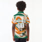 Personalized Ivory Coast Football Kid Polo Shirt Les Elephants Swirl Pattern Heritage Mascot Art