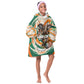 Personalized Ivory Coast Football Kid Wearable Blanket Hoodie Les Elephants Swirl Pattern Heritage Mascot Art