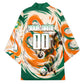 Personalized Ivory Coast Football Kimono Les Elephants Swirl Pattern Heritage Mascot Art