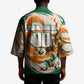 Personalized Ivory Coast Football Kimono Les Elephants Swirl Pattern Heritage Mascot Art
