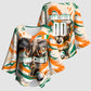Personalized Ivory Coast Football Kimono Sleeve Blouse Les Elephants Swirl Pattern Heritage Mascot Art