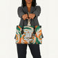 Personalized Ivory Coast Football Leather Bag Les Elephants Swirl Pattern Heritage Mascot Art