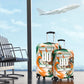 Personalized Ivory Coast Football Luggage Cover Les Elephants Swirl Pattern Heritage Mascot Art
