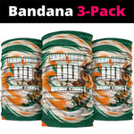 Personalized Ivory Coast Football Neck Gaiter Les Elephants Swirl Pattern Heritage Mascot Art