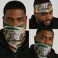 Personalized Ivory Coast Football Neck Gaiter Les Elephants Swirl Pattern Heritage Mascot Art
