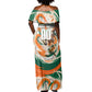Personalized Ivory Coast Football Off Shoulder Maxi Dress Les Elephants Swirl Pattern Heritage Mascot Art