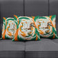Personalized Ivory Coast Football Pillow Cover Les Elephants Swirl Pattern Heritage Mascot Art
