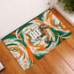 Personalized Ivory Coast Football Rubber Doormat Les Elephants Swirl Pattern Heritage Mascot Art