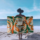 Personalized Ivory Coast Football Sarong Les Elephants Swirl Pattern Heritage Mascot Art