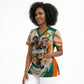 Personalized Ivory Coast Football Scrub Top Les Elephants Swirl Pattern Heritage Mascot Art
