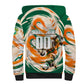 Personalized Ivory Coast Football Sherpa Hoodie Les Elephants Swirl Pattern Heritage Mascot Art