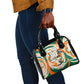 Personalized Ivory Coast Football Shoulder Handbag Les Elephants Swirl Pattern Heritage Mascot Art