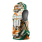 Personalized Ivory Coast Football Sleeveless Hoodie Les Elephants Swirl Pattern Heritage Mascot Art
