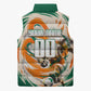 Personalized Ivory Coast Football Sleeveless Puffer Jacket Les Elephants Swirl Pattern Heritage Mascot Art