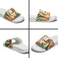 Personalized Ivory Coast Football Slide Sandals Les Elephants Swirl Pattern Heritage Mascot Art