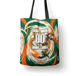 Personalized Ivory Coast Football Tote Bag Les Elephants Swirl Pattern Heritage Mascot Art