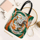 Personalized Ivory Coast Football Tote Bag Les Elephants Swirl Pattern Heritage Mascot Art