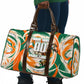 Personalized Ivory Coast Football Travel Bag Les Elephants Swirl Pattern Heritage Mascot Art