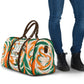 Personalized Ivory Coast Football Travel Bag Les Elephants Swirl Pattern Heritage Mascot Art