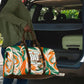 Personalized Ivory Coast Football Travel Bag Les Elephants Swirl Pattern Heritage Mascot Art