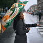 Personalized Ivory Coast Football Umbrella Les Elephants Swirl Pattern Heritage Mascot Art