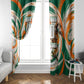 Personalized Ivory Coast Football Window Curtain Les Elephants Swirl Pattern Heritage Mascot Art