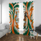 Personalized Ivory Coast Football Window Curtain Les Elephants Swirl Pattern Heritage Mascot Art