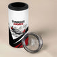 Personalized Tuskegee Airmen 4 in 1 Can Cooler Tumbler Red Tails P-51 Mustang WWII Aviation Never Quit