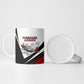 Personalized Tuskegee Airmen Ceramic Mug Red Tails P-51 Mustang WWII Aviation Never Quit